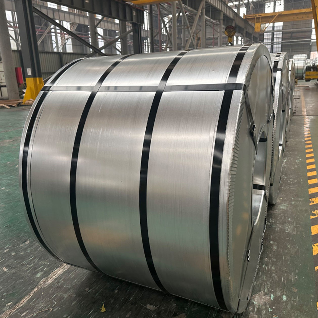 Steel coils in warehouse